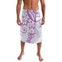 Polynesian Pattern With Plumeria Flowers Lavalava Purple LT05 Purple - Polynesian Pride