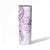 Purple Polynesian Pattern With Plumeria Flowers Skinny Tumbler