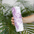 Purple Polynesian Pattern With Plumeria Flowers Skinny Tumbler