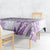 Polynesian Pattern With Plumeria Flowers Tablecloth Purple