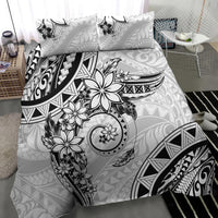 Polynesian Pattern With Plumeria Flowers Bedding Set White LT05 - Polynesian Pride