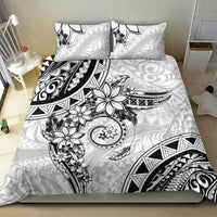 Polynesian Pattern With Plumeria Flowers Bedding Set White LT05 - Polynesian Pride