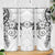 White Polynesian Pattern With Plumeria Flowers Skinny Tumbler