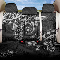Polynesian Pattern With Plumeria Flowers Back Car Seat Cover Black LT05 One Size Black - Polynesian Pride
