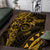 Polynesian Sunset Plumeria Area Rug Gold Polynesian Tattoo