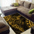 Polynesian Sunset Plumeria Area Rug Gold Polynesian Tattoo