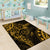 Polynesian Sunset Plumeria Area Rug Gold Polynesian Tattoo