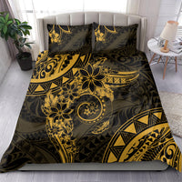 Polynesian Sunset Plumeria Bedding Set Gold Polynesian Tattoo LT05 - Polynesian Pride