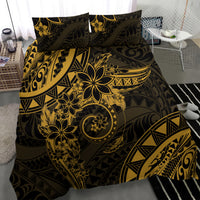Polynesian Sunset Plumeria Bedding Set Gold Polynesian Tattoo LT05 - Polynesian Pride