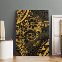 Polynesian Sunset Plumeria Canvas Wall Art Gold Polynesian Tattoo LT05 - Polynesian Pride
