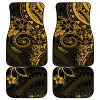 Polynesian Sunset Plumeria Car Mats Gold Polynesian Tattoo LT05 - Polynesian Pride
