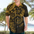 Polynesian Sunset Plumeria Hawaiian Shirt Gold Polynesian Tattoo