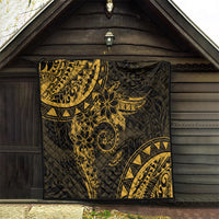 Polynesian Sunset Plumeria Quilt Gold Polynesian Tattoo LT05 - Polynesian Pride