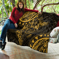Polynesian Sunset Plumeria Quilt Gold Polynesian Tattoo LT05 - Polynesian Pride