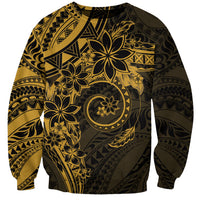 Polynesian Sunset Plumeria Sweatshirt Gold Polynesian Tattoo LT05 Unisex Gold - Polynesian Pride