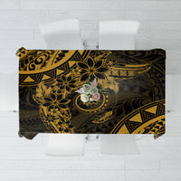 Polynesian Sunset Plumeria Tablecloth Gold Polynesian Tattoo LT05 Gold - Polynesian Pride