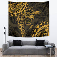 Polynesian Sunset Plumeria Tapestry Gold Polynesian Tattoo LT05 Gold - Polynesian Pride