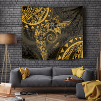Polynesian Sunset Plumeria Tapestry Gold Polynesian Tattoo LT05 - Polynesian Pride