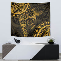 Polynesian Sunset Plumeria Tapestry Gold Polynesian Tattoo LT05 - Polynesian Pride