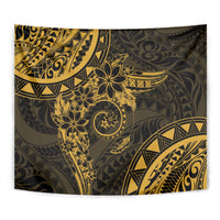 Polynesian Sunset Plumeria Tapestry Gold Polynesian Tattoo LT05 - Polynesian Pride