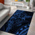 Polynesian Sunset Plumeria Area Rug Navy Polynesian Tattoo