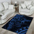 Polynesian Sunset Plumeria Area Rug Navy Polynesian Tattoo