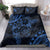 Polynesian Sunset Plumeria Bedding Set Navy Polynesian Tattoo