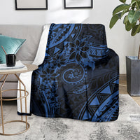 Polynesian Sunset Plumeria Blanket Navy Polynesian Tattoo LT05 - Polynesian Pride