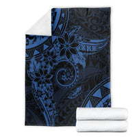 Polynesian Sunset Plumeria Blanket Navy Polynesian Tattoo LT05 - Polynesian Pride