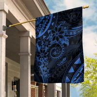 Polynesian Sunset Plumeria Garden Flag Navy Polynesian Tattoo LT05 House Flag Navy - Polynesian Pride
