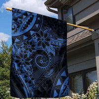 Polynesian Sunset Plumeria Garden Flag Navy Polynesian Tattoo LT05 - Polynesian Pride