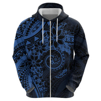 Polynesian Sunset Plumeria Hoodie Navy Polynesian Tattoo LT05 - Polynesian Pride