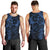 Polynesian Sunset Plumeria Men Tank Top Navy Polynesian Tattoo