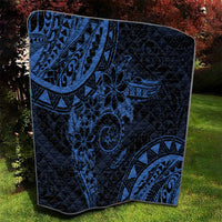 Polynesian Sunset Plumeria Quilt Navy Polynesian Tattoo LT05 - Polynesian Pride
