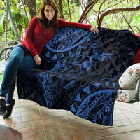 Polynesian Sunset Plumeria Quilt Navy Polynesian Tattoo LT05 - Polynesian Pride
