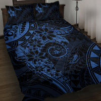 Polynesian Sunset Plumeria Quilt Bed Set Navy Polynesian Tattoo LT05 Navy - Polynesian Pride