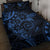 Polynesian Sunset Plumeria Quilt Bed Set Navy Polynesian Tattoo