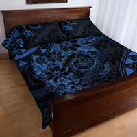 Polynesian Sunset Plumeria Quilt Bed Set Navy Polynesian Tattoo LT05 - Polynesian Pride