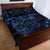 Polynesian Sunset Plumeria Quilt Bed Set Navy Polynesian Tattoo