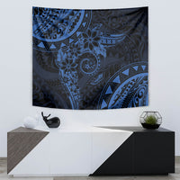 Polynesian Sunset Plumeria Tapestry Navy Polynesian Tattoo LT05 - Polynesian Pride