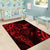 Polynesian Sunset Plumeria Area Rug Red Polynesian Tattoo