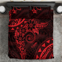 Polynesian Sunset Plumeria Bedding Set Red Polynesian Tattoo LT05 Red - Polynesian Pride