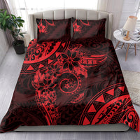 Polynesian Sunset Plumeria Bedding Set Red Polynesian Tattoo LT05 - Polynesian Pride