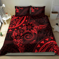 Polynesian Sunset Plumeria Bedding Set Red Polynesian Tattoo LT05 - Polynesian Pride