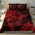 Polynesian Sunset Plumeria Bedding Set Red Polynesian Tattoo