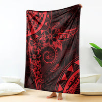 Polynesian Sunset Plumeria Blanket Red Polynesian Tattoo LT05 - Polynesian Pride