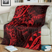 Polynesian Sunset Plumeria Blanket Red Polynesian Tattoo LT05 - Polynesian Pride