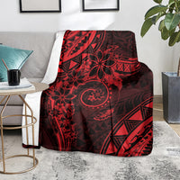 Polynesian Sunset Plumeria Blanket Red Polynesian Tattoo LT05 - Polynesian Pride