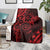 Polynesian Sunset Plumeria Blanket Red Polynesian Tattoo