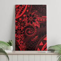 Polynesian Sunset Plumeria Canvas Wall Art Red Polynesian Tattoo LT05 - Polynesian Pride